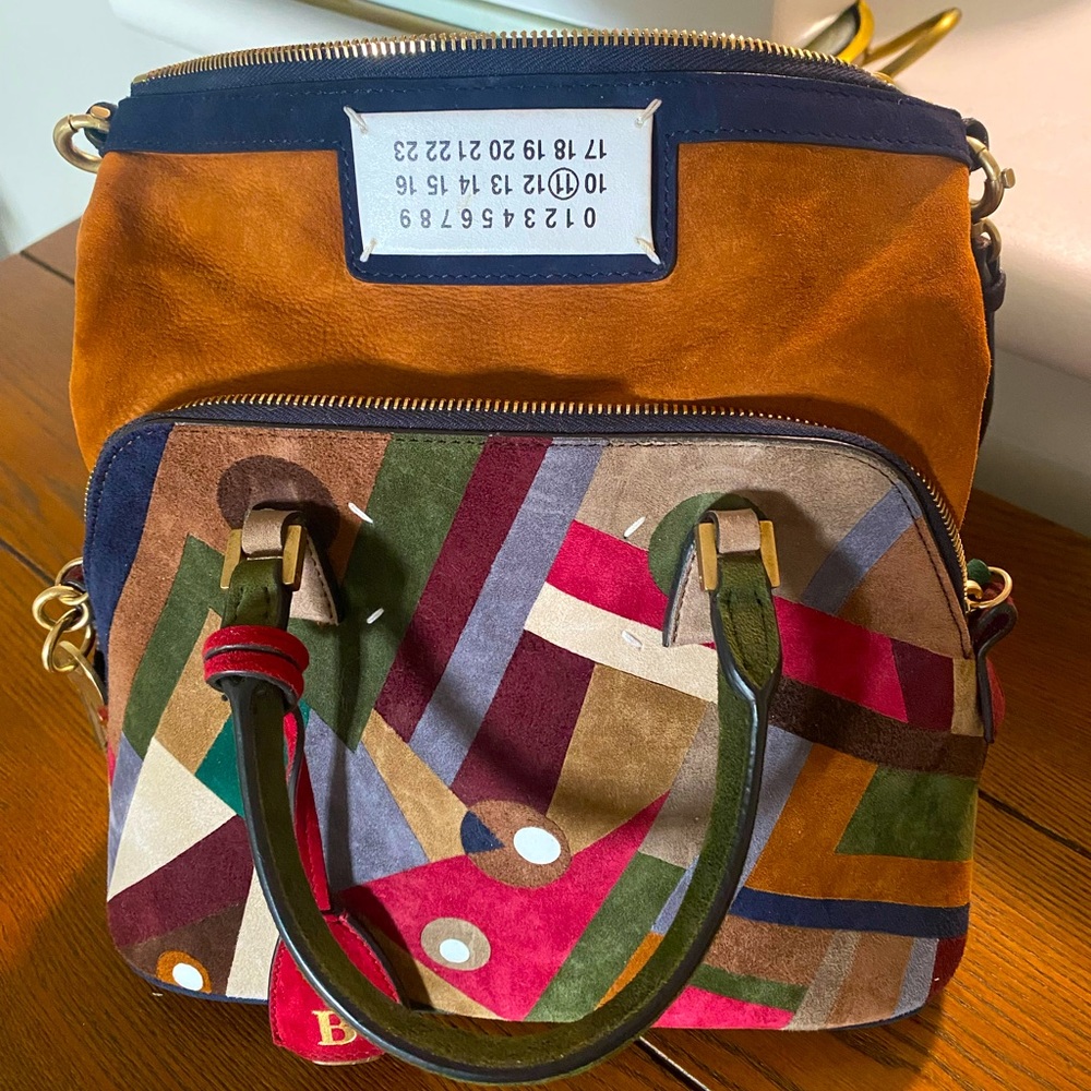 Maison Margiela | Intarsia Patchwork Suede 5AC Bag